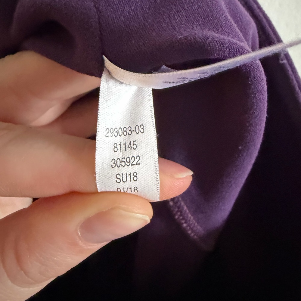 Athleta Purple Shiva 7/8 Cut Out Tight Leggings  size XXS EUC - Picture 7 of 7